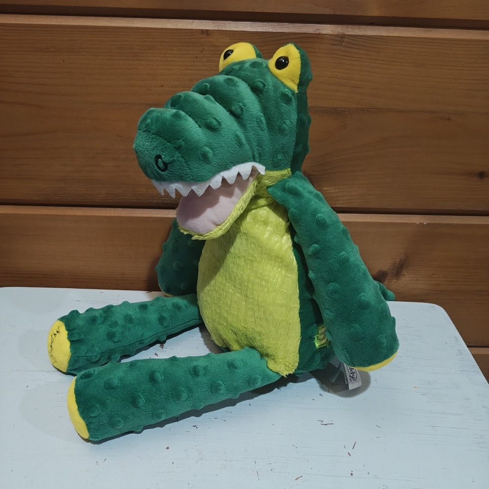 Scentsy Nile the Crocodile 16" Plush Floppy Arms Legs Green Minky Scent Pak